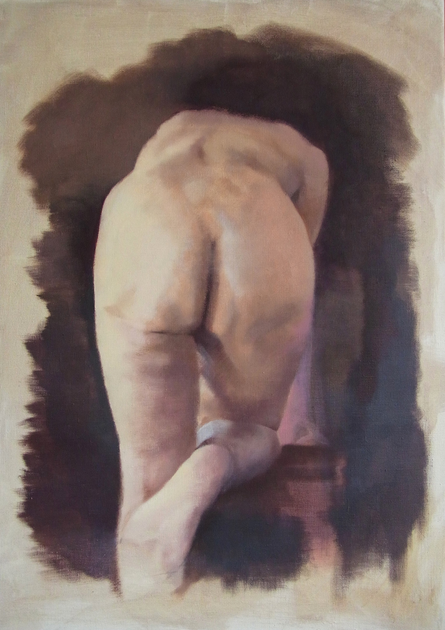 Nude Leaning on a Chair &mdash; Jasmin Harell